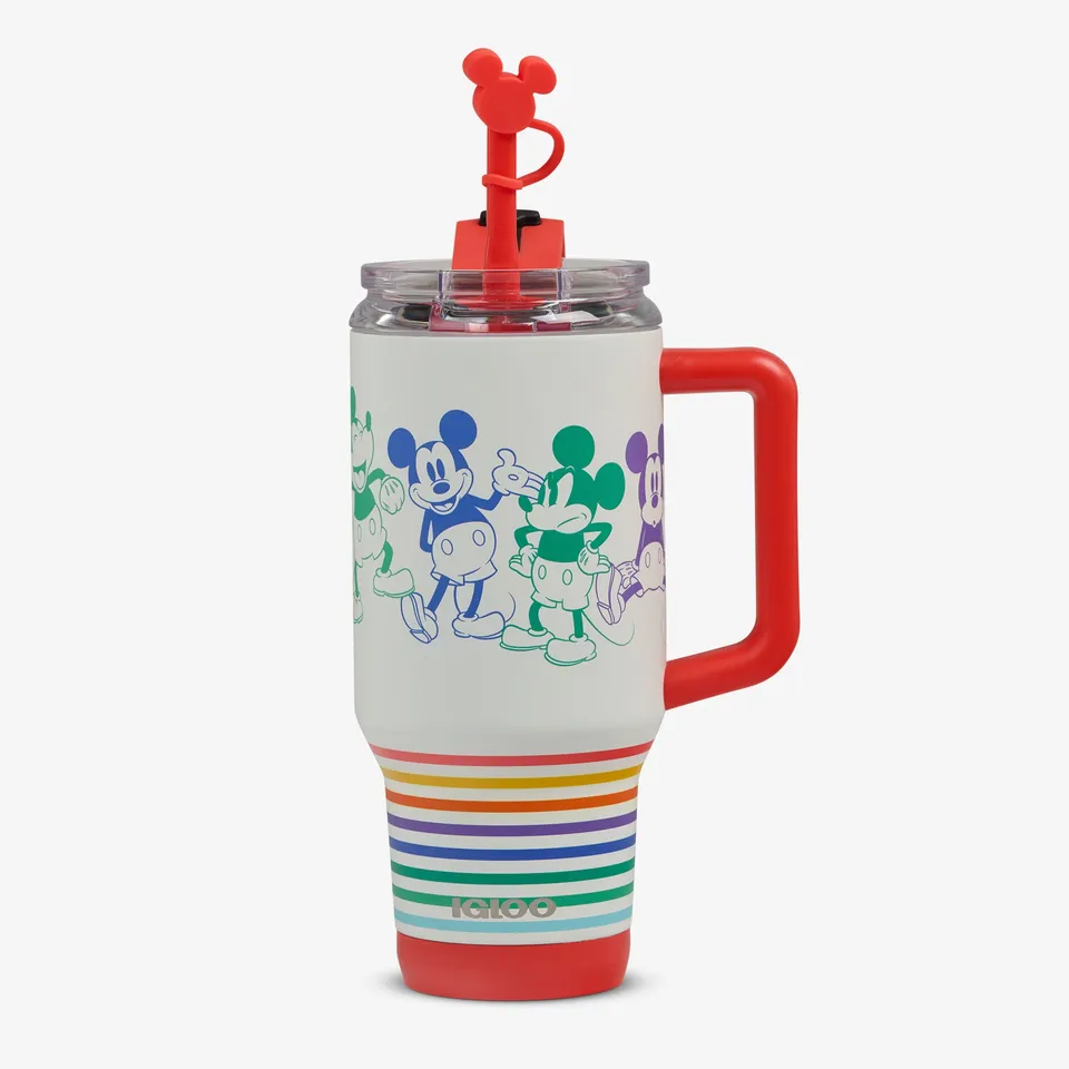 igloo-disney-mickey-mouse-stripe-mug-de-voyage-isotherme-inox-32-oz-946-ml-avec- image 1
