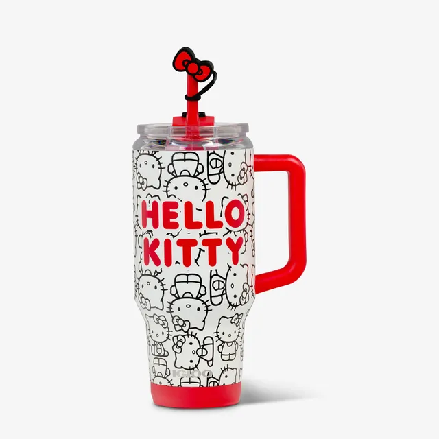 igloo-hello-kitty-classic-mug-isotherme-inox-32-oz-946-ml-avec-paille-et-n-ud-ro image 1