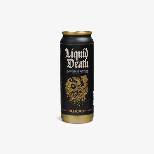 igloo-x-liquid-death-16-oz-slaughter-bottle-gourde-isotherme-collector-en-acier- image 1