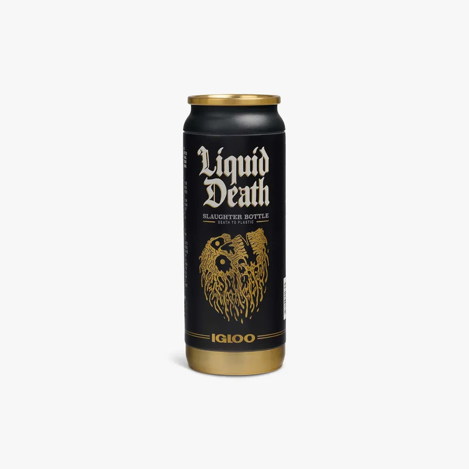 igloo-x-liquid-death-16-oz-slaughter-bottle-gourde-isotherme-collector-en-acier- image 1