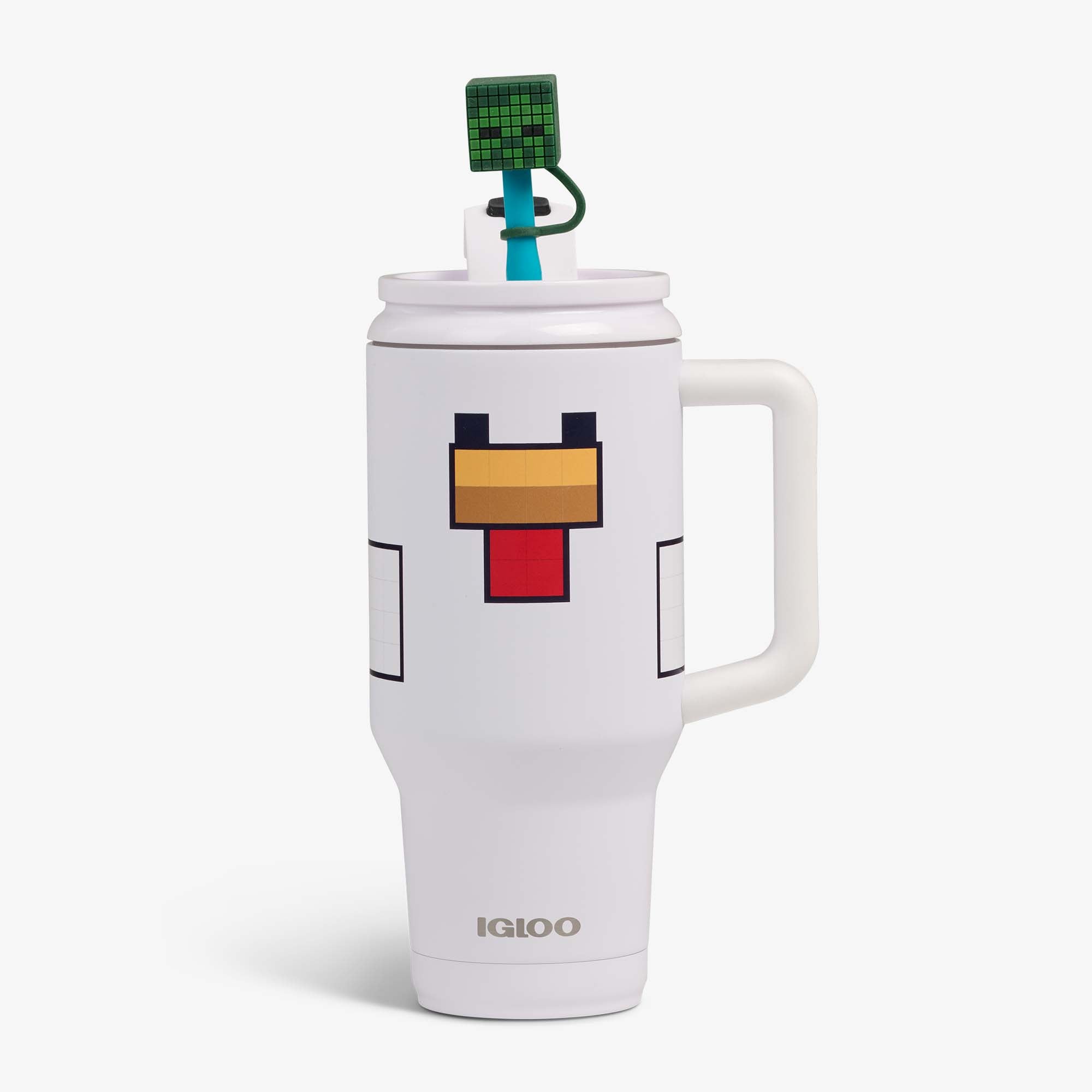 igloo-minecraft-chicken-jockey-32-oz-mug-de-voyage-isotherme-en-acier-inoxydable image 1