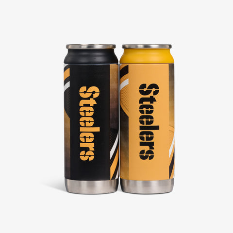 igloo-pittsburgh-steelers-home-away-16-oz-pack-de-2-canettes-isothermes-en-acier image 4