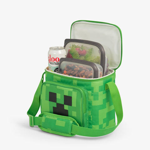 igloo-minecraft-creeper-square-lunch-cooler-bag-sac-repas-isotherme-carr-dition- image 5