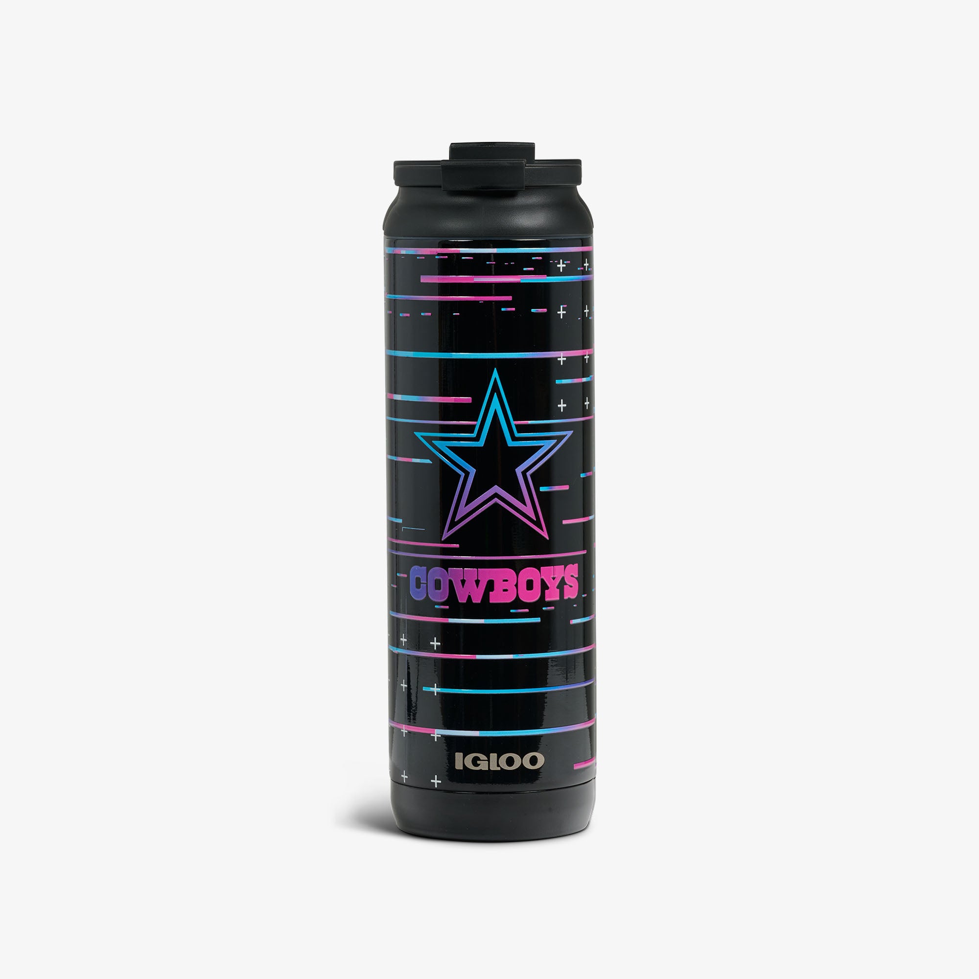 igloo-nfl-neon-dallas-cowboys-20-oz-flip-n-sip-gobelet-isotherme-en-acier-inoxyd image 1