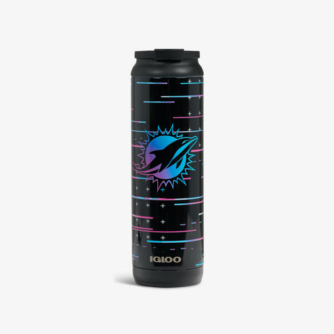 igloo-nfl-neon-miami-dolphins-flip-n-sip-20-oz-gobelet-isotherme-acier-inoxydabl image 2