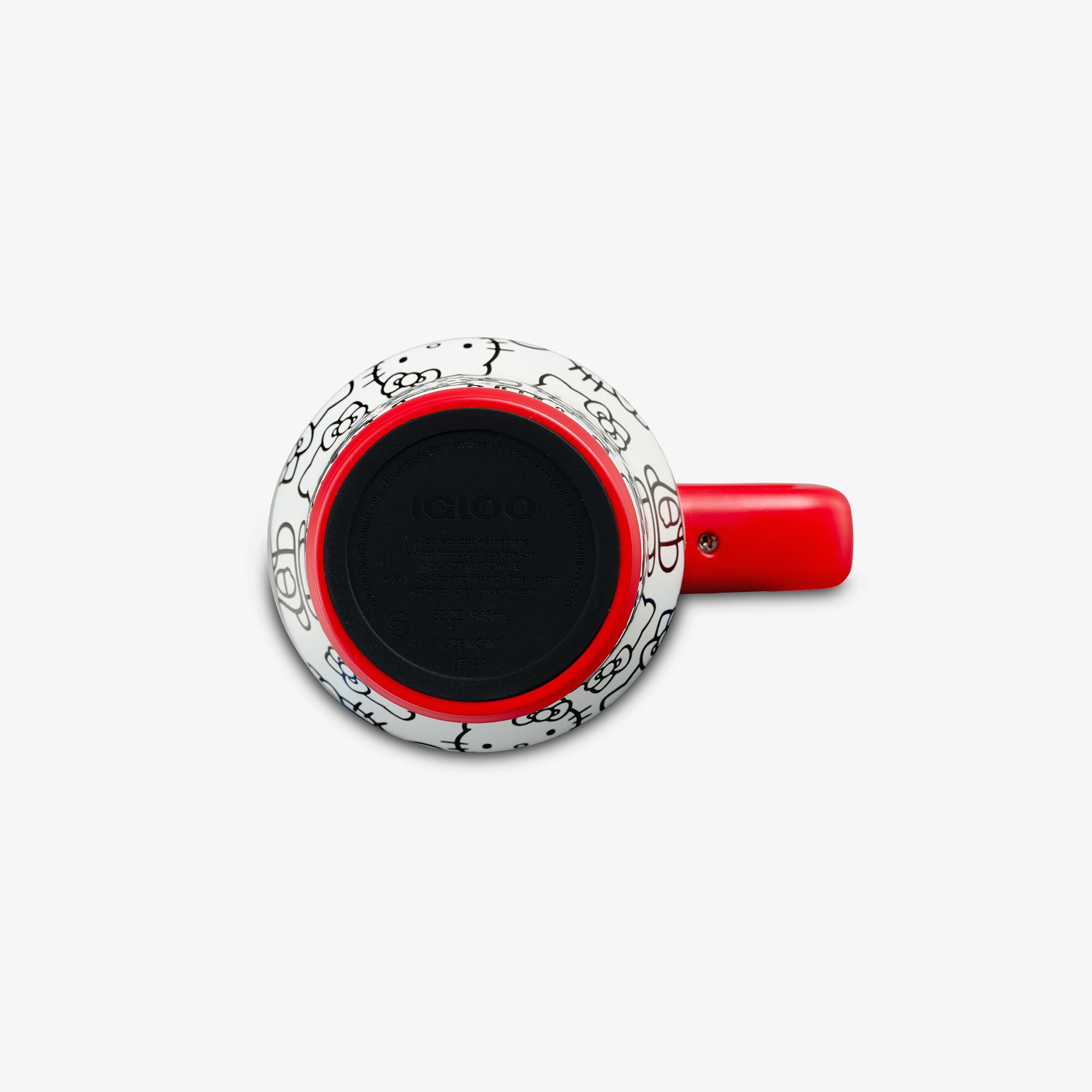 igloo-hello-kitty-classic-mug-isotherme-inox-32-oz-946-ml-avec-paille-et-n-ud-ro image 8