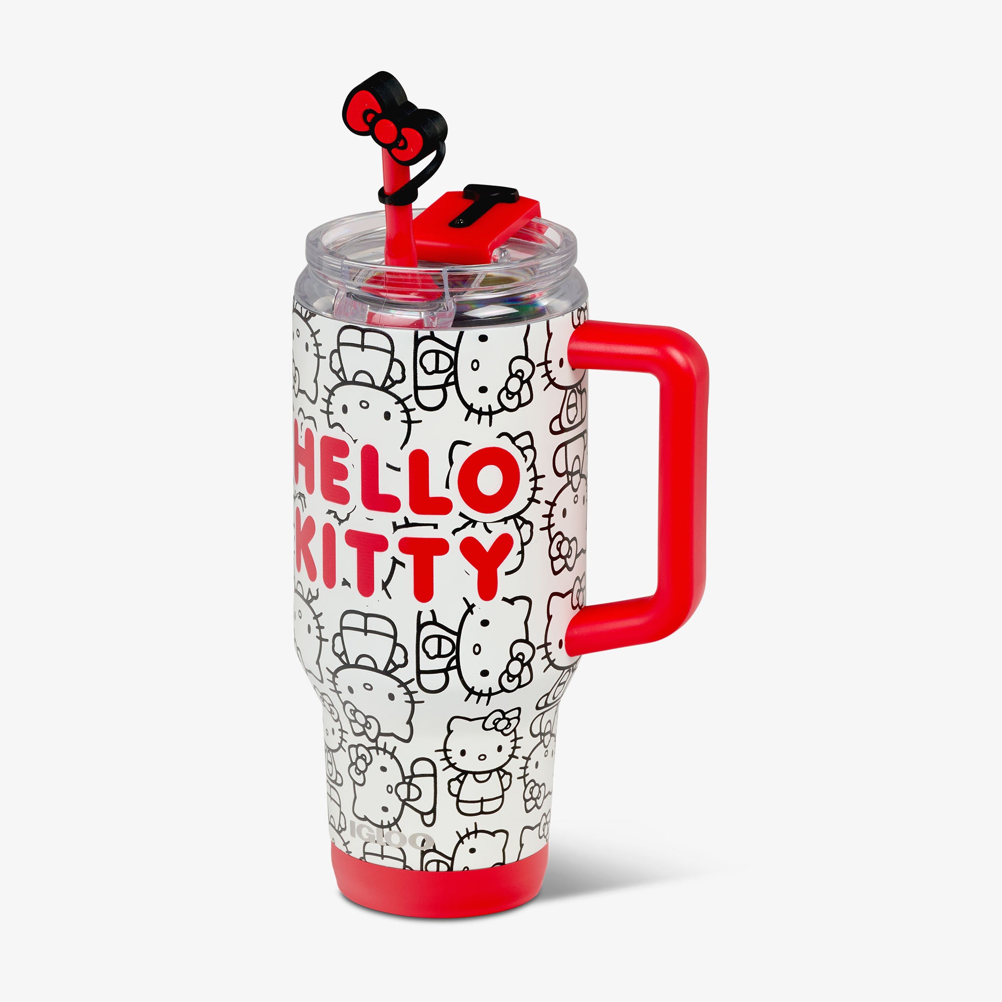 igloo-hello-kitty-classic-mug-isotherme-inox-32-oz-946-ml-avec-paille-et-n-ud-ro image 3