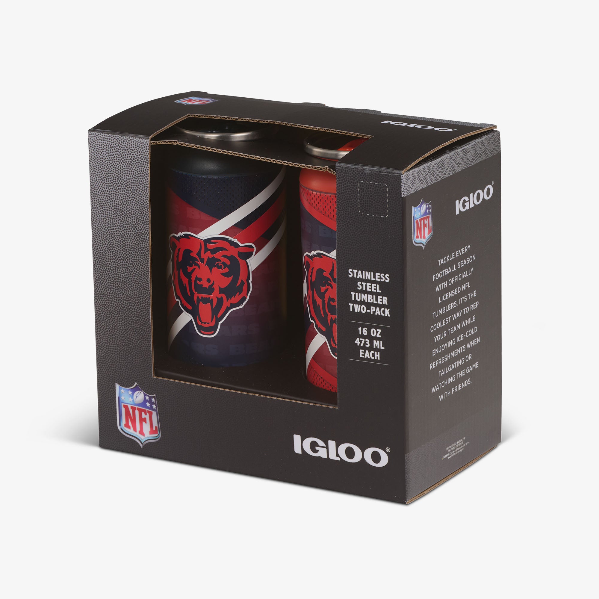 igloo-chicago-bears-home-away-16-oz-can-2-pack-duo-de-canettes-isothermes-acier- image 6