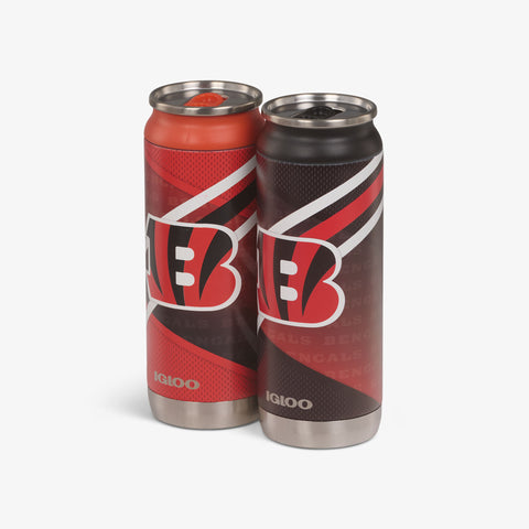 igloo-pack-de-2-canettes-isothermes-cincinnati-bengals-home-away-16-oz-duo-inox- image 3