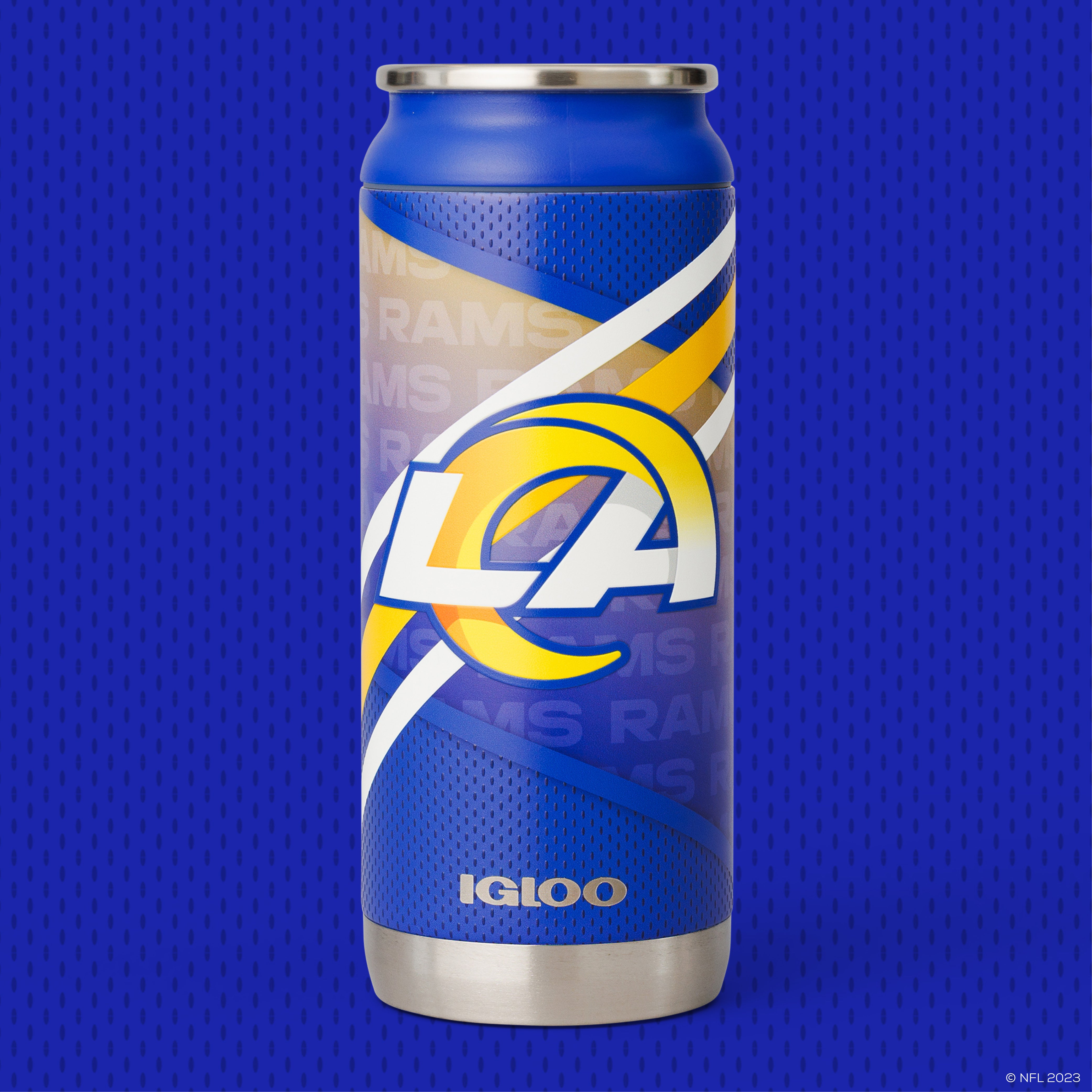 igloo-los-angeles-rams-16-oz-canette-isotherme-en-acier-inoxydable-licence-offic image 8